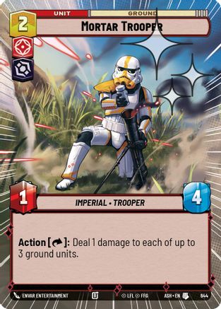 Mortar Trooper (Hyperspace Foil) (644) - AOTE - Uncommon - Foil