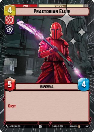 Praetorian Elite (Hyperspace Foil) (647) - AOTE - Common - Foil