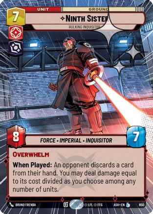 Ninth Sister - Hulking Inquisitor (Hyperspace Foil) (650) - AOTE - Legendary - Foil