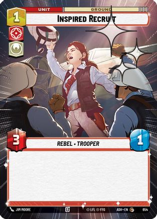 Inspired Recruit (Hyperspace Foil) (654) - AOTE - Common - Foil