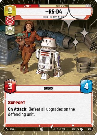 R5-D4 - Built for Adventure (Hyperspace Foil) (658) - AOTE - Uncommon - Foil
