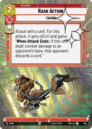 Rash Action (Hyperspace Foil) (664) - AOTE - Uncommon - Foil