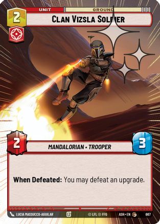 Clan Vizsla Soldier (Hyperspace Foil) (667) - AOTE - Common - Foil