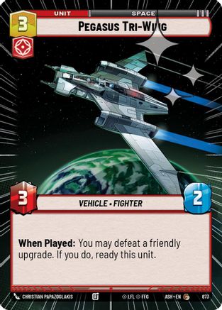 Pegasus Tri-Wing (Hyperspace Foil) (673) - AOTE - Common - Foil