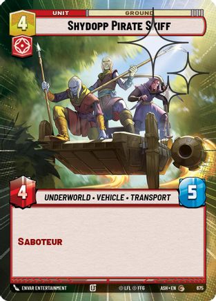 Shydopp Pirate Skiff (Hyperspace Foil) (675) - AOTE - Common - Foil