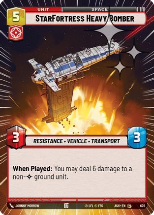 StarFortress Heavy Bomber (Hyperspace Foil) (676) - AOTE - Common - Foil