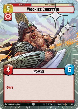 Wookiee Chieftain (Hyperspace Foil) (677) - AOTE - Common - Foil