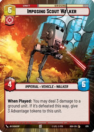 Imposing Scout Walker (Hyperspace Foil) (678) - AOTE - Common - Foil