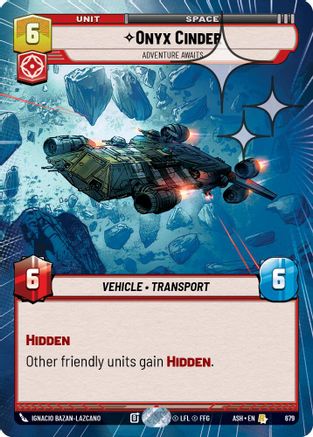 Onyx Cinder - Adventure Awaits (Hyperspace Foil) (679) - AOTE - Rare - Foil