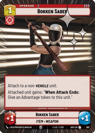 Bokken Saber (Hyperspace Foil) (682) - AOTE - Uncommon - Foil