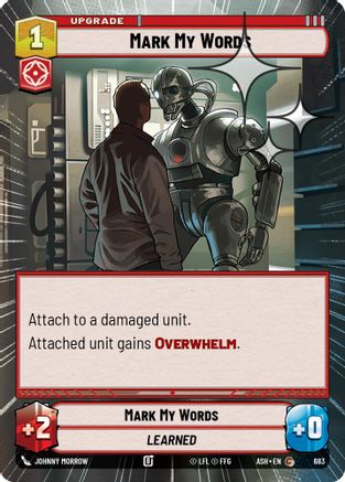 Mark My Words (Hyperspace Foil) (683) - AOTE - Common - Foil
