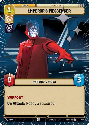 Emperor's Messenger (Hyperspace Foil) (691) - AOTE - Common - Foil