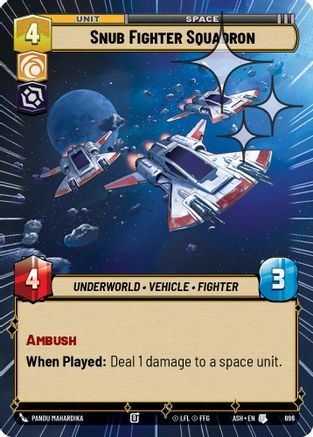 Snub Fighter Squadron (Hyperspace Foil) (696) - AOTE - Uncommon - Foil