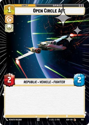 Open Circle Ace (Hyperspace Foil) (703) - AOTE - Common - Foil