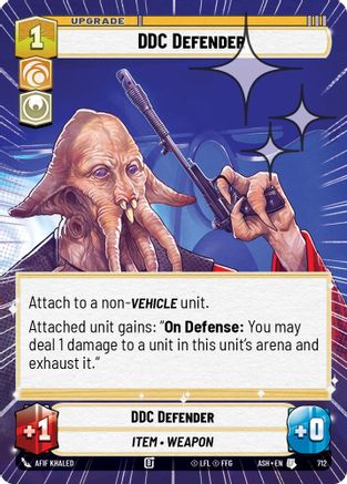 DDC Defender (Hyperspace Foil) (712) - AOTE - Uncommon - Foil