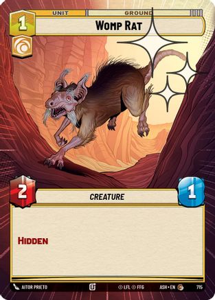 Womp Rat (Hyperspace Foil) (715) - AOTE - Common - Foil