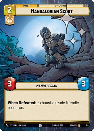 Mandalorian Scout (Hyperspace Foil) (718) - AOTE - Common - Foil