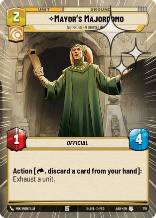 Mayor's Majordomo - No Problem Groveling (Hyperspace Foil) (719) - AOTE - Uncommon - Foil