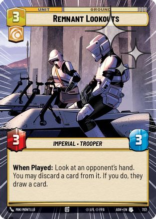 Remnant Lookouts (Hyperspace Foil) (722) - AOTE - Uncommon - Foil