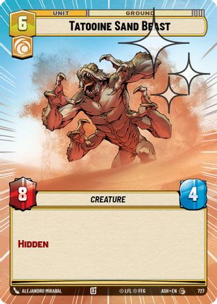 Tatooine Sand Beast (Hyperspace Foil) (727) - AOTE - Common - Foil