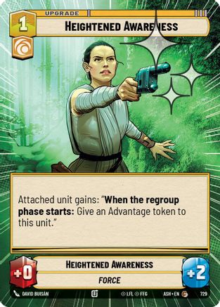 Heightened Awareness (Hyperspace Foil) (729) - AOTE - Common - Foil