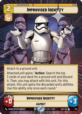 Improvised Identity (Hyperspace Foil) (732) - AOTE - Legendary - Foil