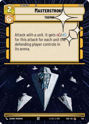 Masterstroke (Hyperspace Foil) (736) - AOTE - Common - Foil