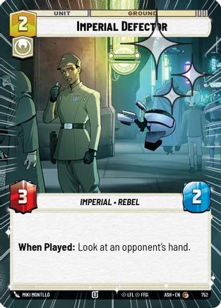 Imperial Defector (Hyperspace Foil) (752) - AOTE - Common - Foil