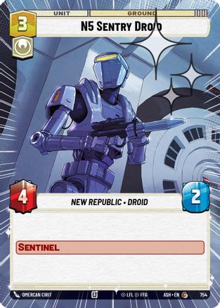 N5 Sentry Droid (Hyperspace Foil) (754) - AOTE - Common - Foil