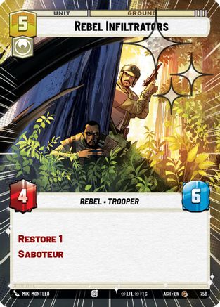 Rebel Infiltrators (Hyperspace Foil) (758) - AOTE - Common - Foil