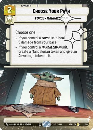 Choose Your Path (Hyperspace Foil) (759) - AOTE - Rare - Foil