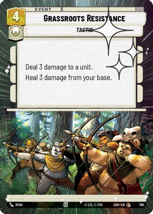 Grassroots Resistance (Hyperspace Foil) (760) - AOTE - Common - Foil