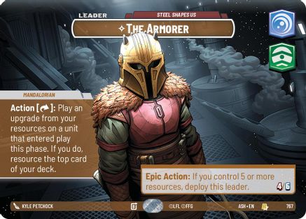 The Armorer - Steel Shapes Us (Showcase) (767) - AOTE - Rare - Foil