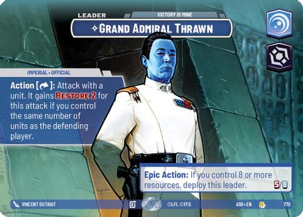 Grand Admiral Thrawn - Victory is Mine (Showcase) (770) - AOTE - Rare - Foil