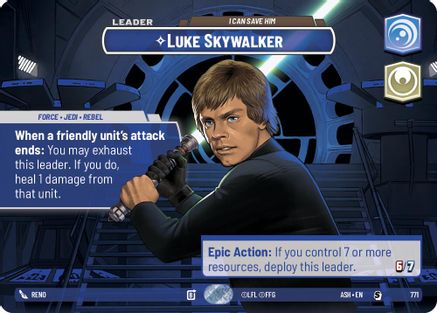 Luke Skywalker - I Can Save Him (Showcase) (771) - AOTE - Special - Foil