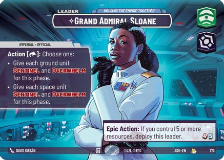 Grand Admiral Sloane - Holding the Empire Together (Showcase) (773) - AOTE - Rare - Foil