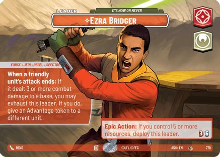 Ezra Bridger - It's Now or Never (Showcase) (779) - AOTE - Common - Foil