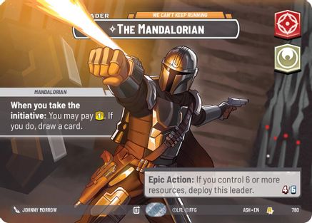 The Mandalorian - We Can't Keep Running (Showcase) (780) - AOTE - Rare - Foil