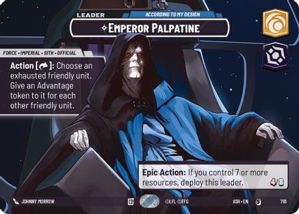 Emperor Palpatine - According to My Design (Showcase) VF(781) - AOTE - Special - Foil