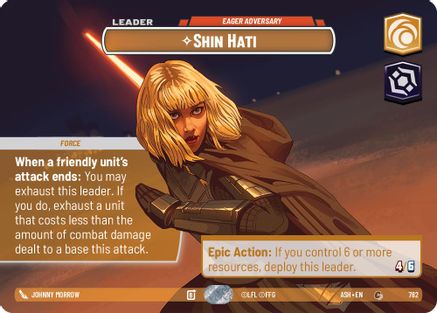 Shin Hati - Eager Adversary (Showcase) (782) - AOTE - Common - Foil