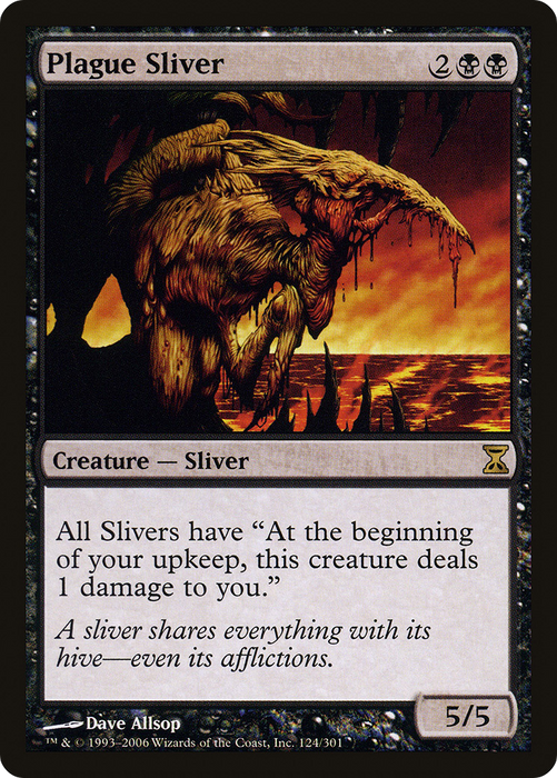 Plague Sliver (TSP-124) - rare - Foil
