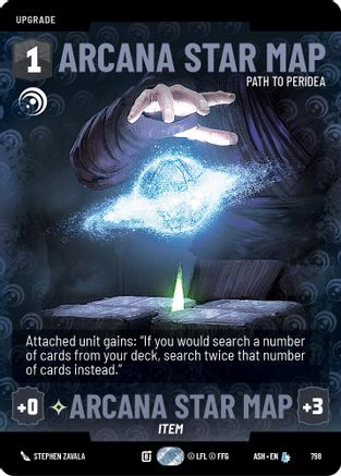 Arcana Star Map - Path to Peridea (Prestige) (798) - AOTE - Legendary