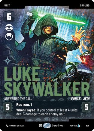 Luke Skywalker - Answering the Call (Prestige) (801) - AOTE - Legendary