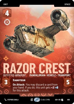 Razor Crest - Outfitted Armament (Prestige) (805) - AOTE - Uncommon