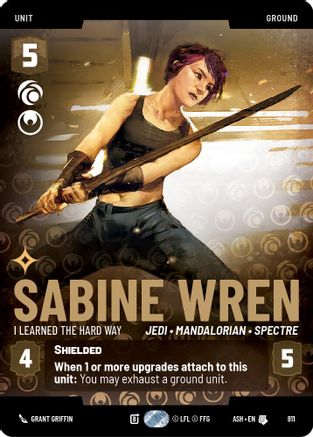 Sabine Wren - I Learned the Hard Way (Prestige) (811) - AOTE - Uncommon