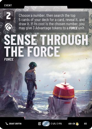Sense Through the Force (Prestige) (813) - AOTE - Rare