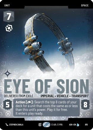 Eye of Sion - Delivered from Exile (Prestige) (815) - AOTE - Legendary