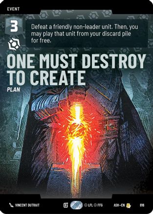 One Must Destroy to Create (Prestige) (816) - AOTE - Rare