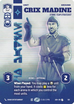 Crix Madine - Strike Team Strategist (Prestige) (821) - AOTE - Uncommon