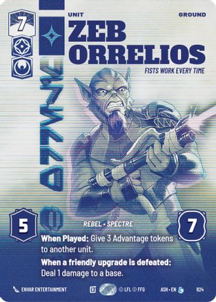 Zeb Orrelios - Fists Work Every Time (Prestige) (824) - AOTE - Legendary